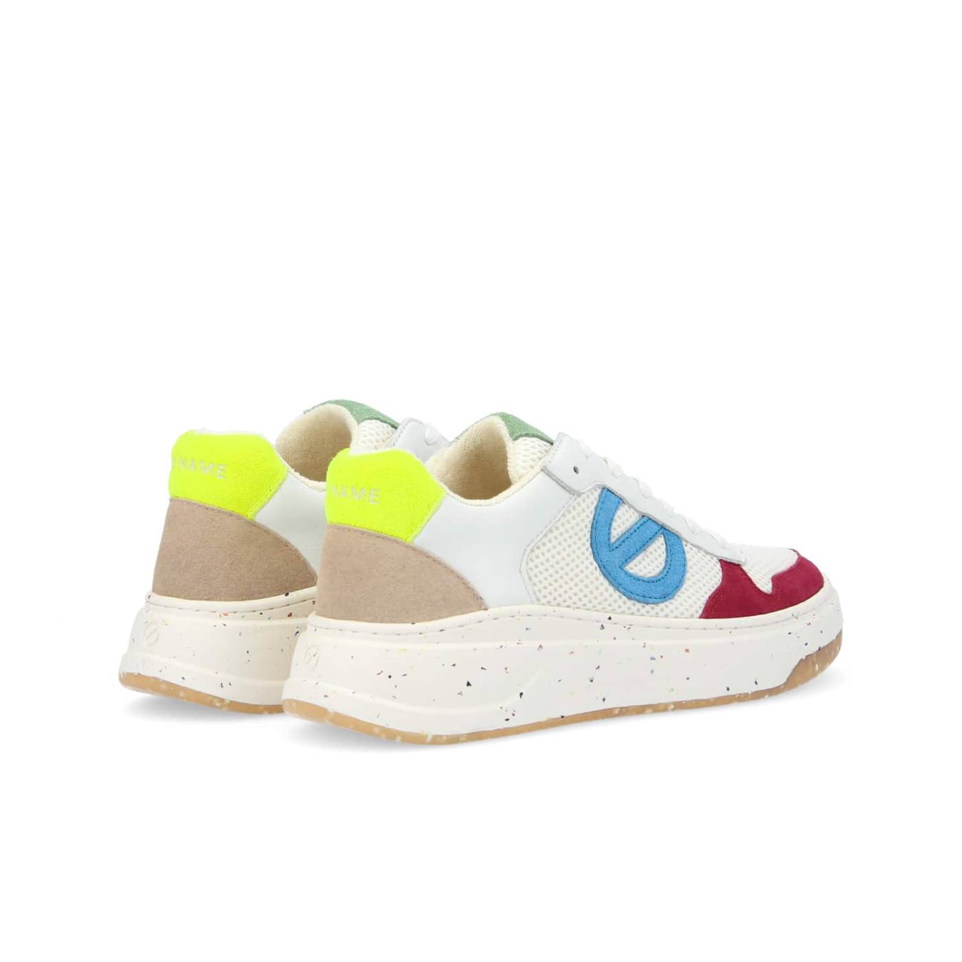 BRIDGET SNEAKER W - SUEDE/RIVA - FUXIA/TURQUOISE/WHT